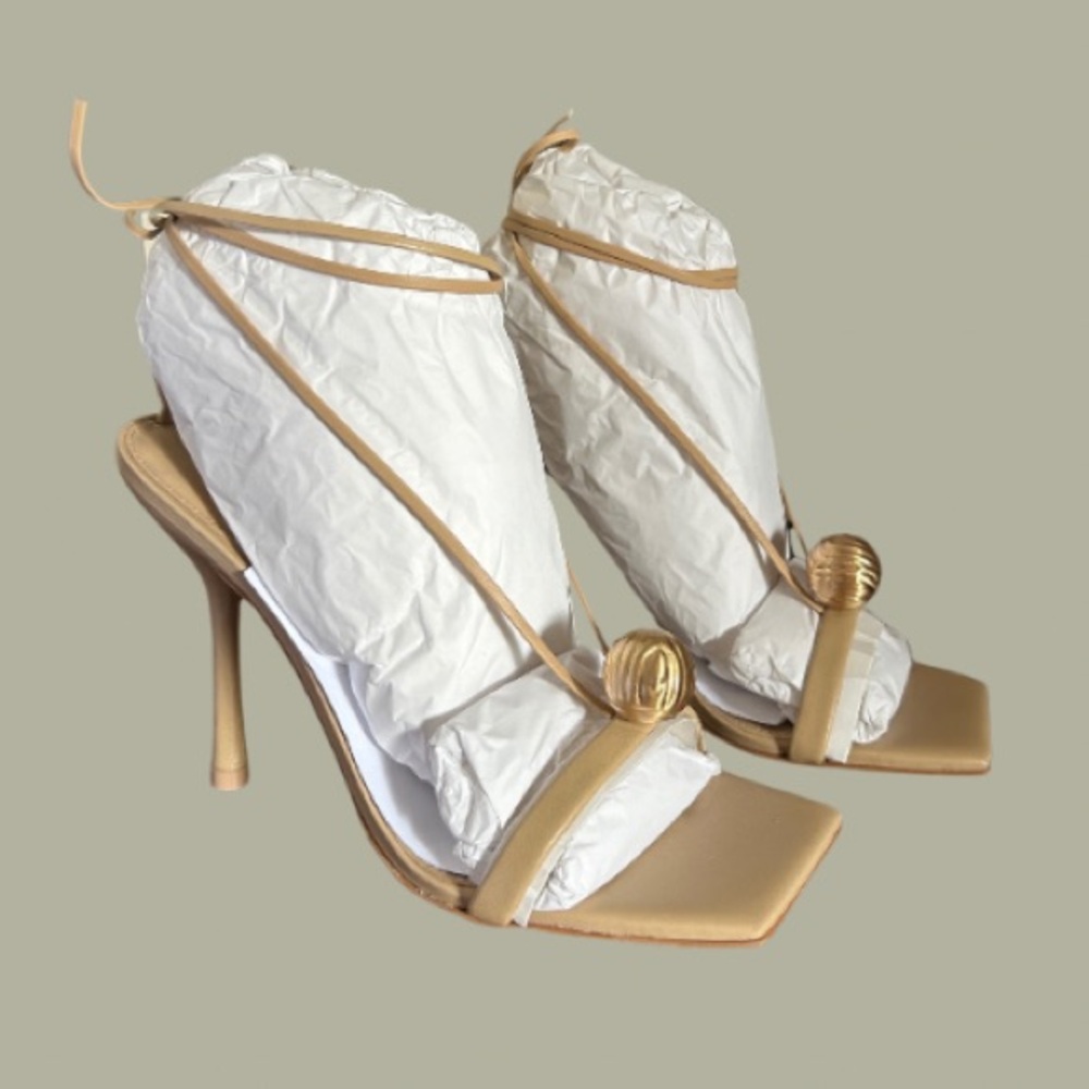 cult gaia strappy nude heels